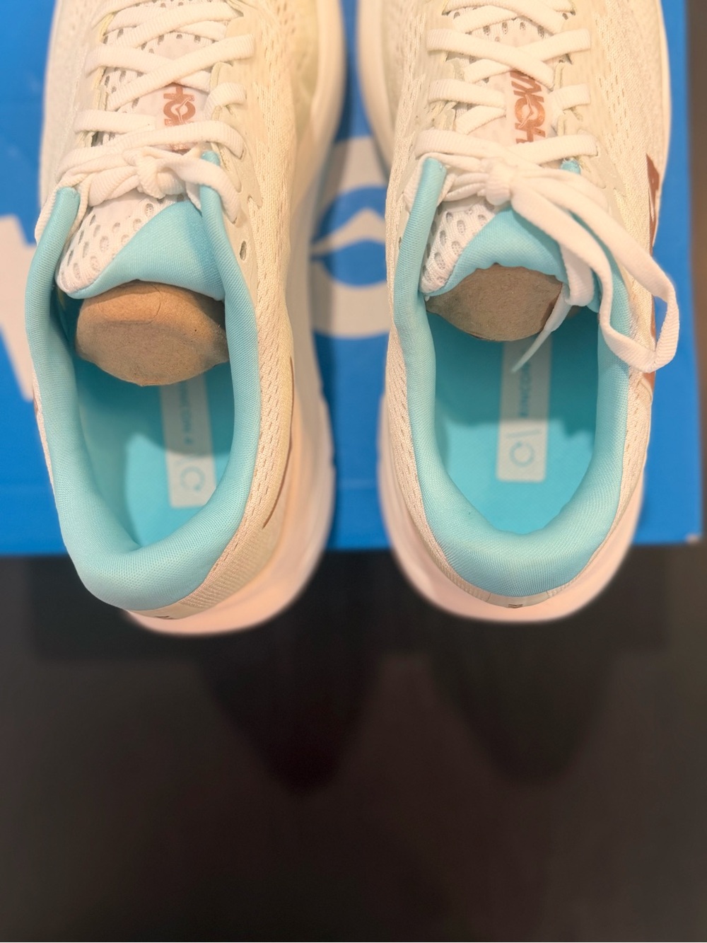 New HOKA Women's Rincon 4 Frost Rose Gold Running Shoes Size 8.5 B 1155131-FTRS - Picture 4 of 7